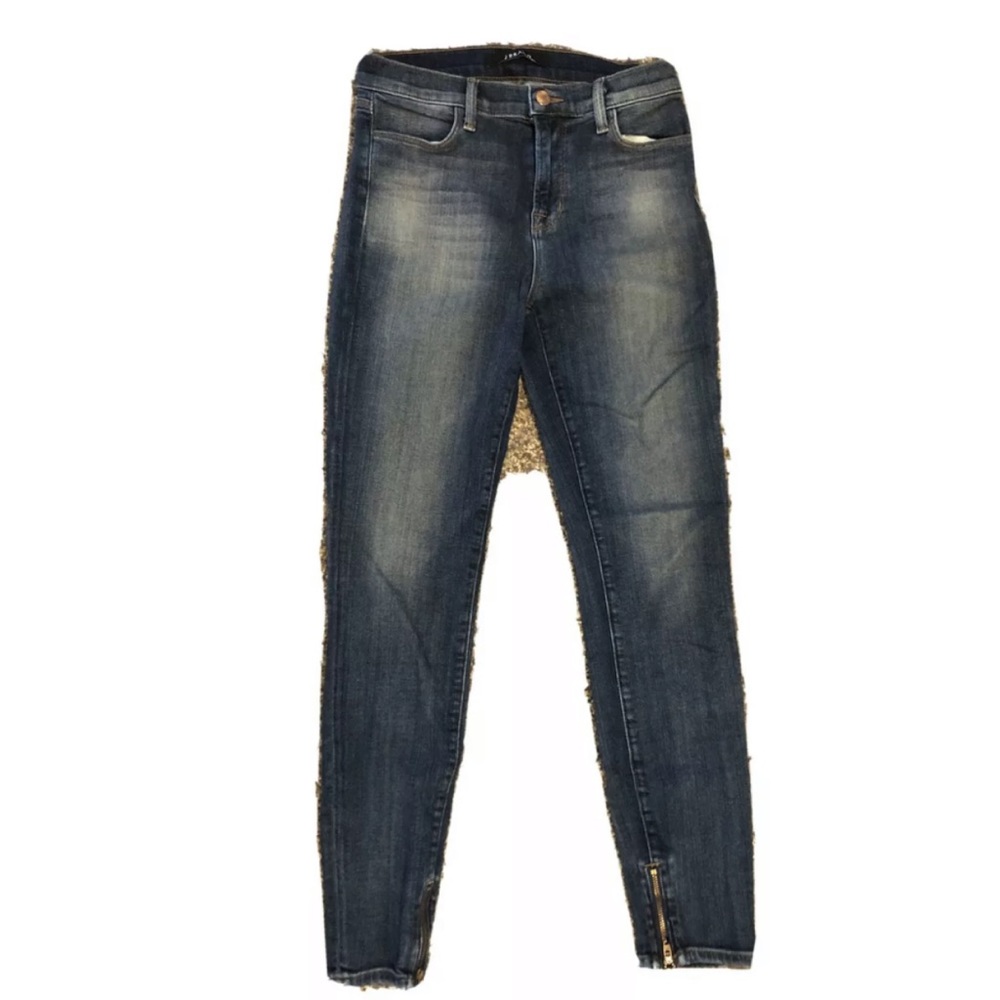 J Brand Side Bottom Zip Skinny Jeans Size 27